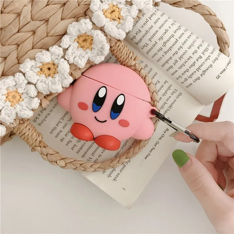 Kawaii Cartoon Kirby Airpods Case