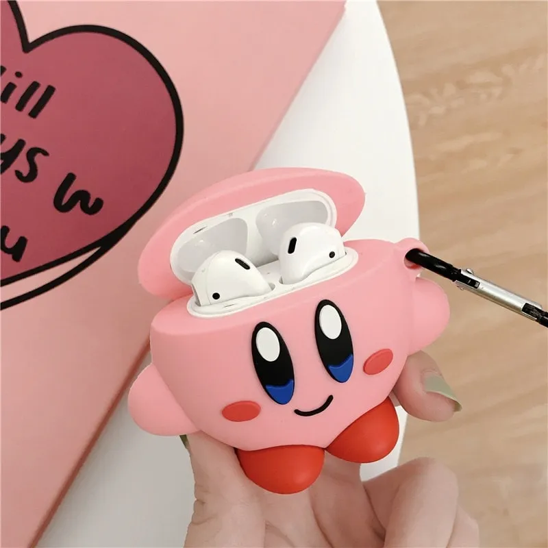 Kawaii Cartoon Kirby Airpods Case