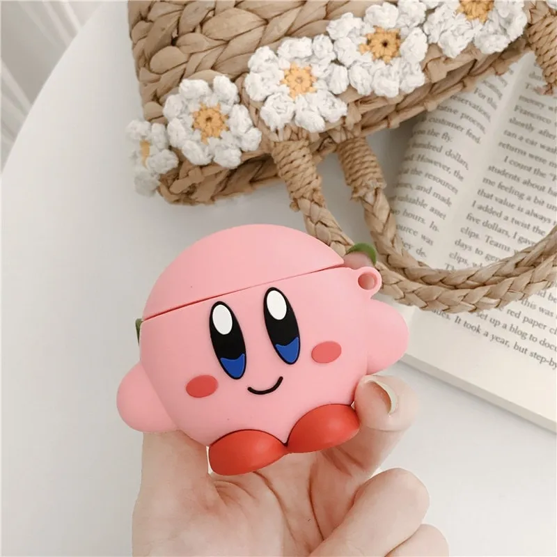 Kawaii Cartoon Kirby Airpods Case