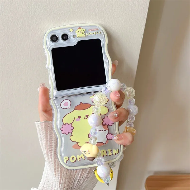 Kawaii Galaxy Z Flip Case (Cinnamoroll & Pompompurin)