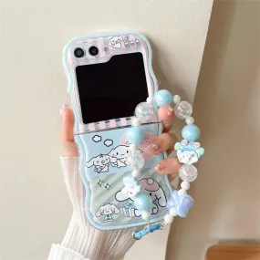 Kawaii Galaxy Z Flip Case (Cinnamoroll & Pompompurin)