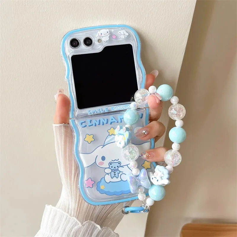 Kawaii Galaxy Z Flip Case (Cinnamoroll & Pompompurin)