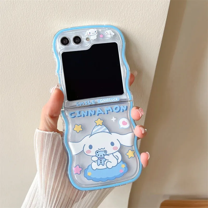 Kawaii Galaxy Z Flip Case (Cinnamoroll & Pompompurin)