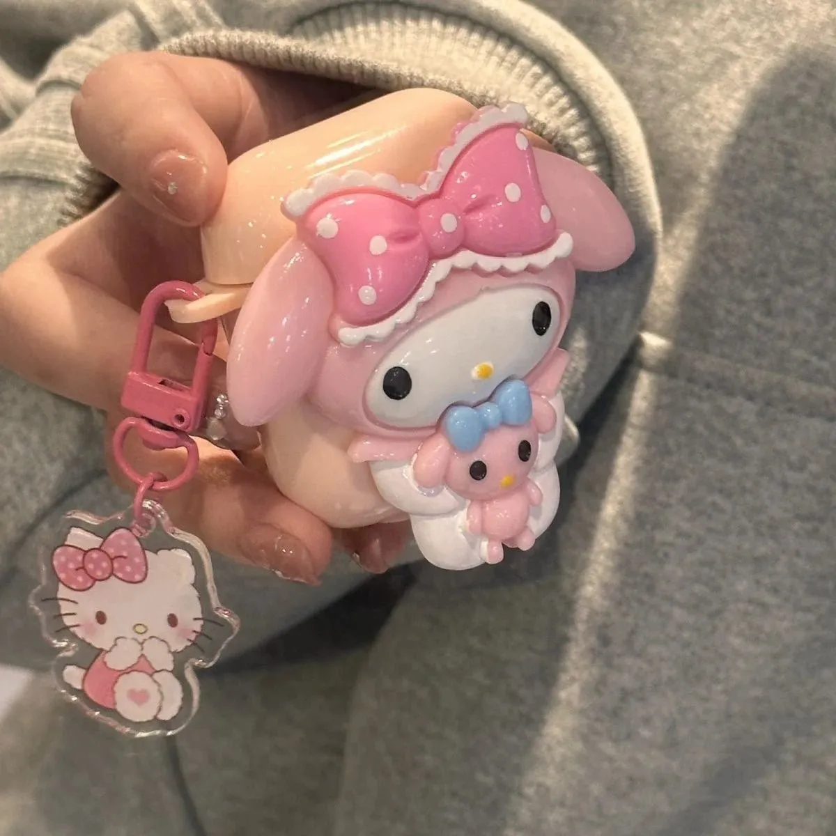 Kawaii My Melody AirPods Case with 3D Doll