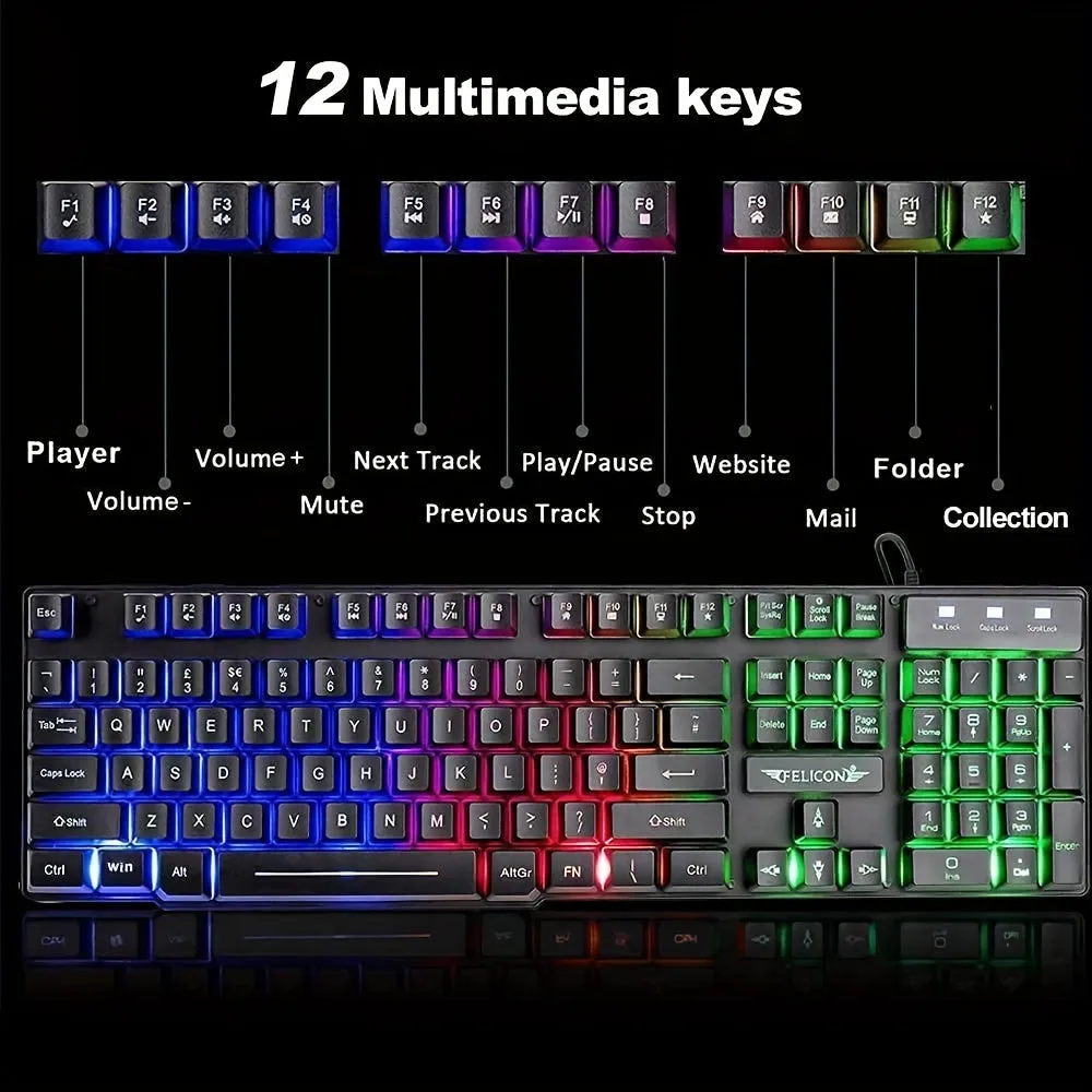 Keyboard Mouse Pad Combo offer UK layout