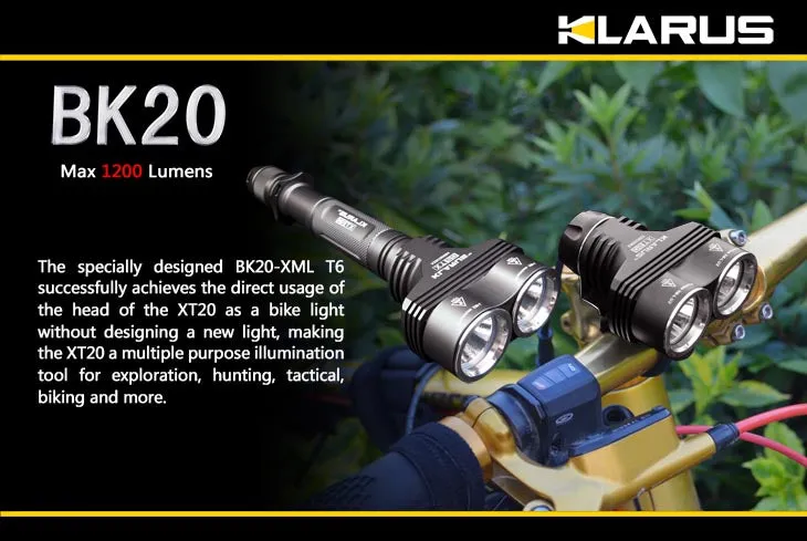 Klarus BK20 1200 Lumen Rechargeable Bike Light