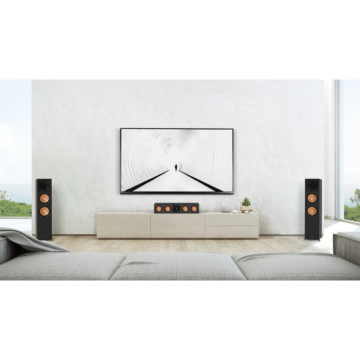 Klipsch RP-8060FA II Reference Premiere Floorstanding Speaker with Dolby Atmos - Each (Walnut)