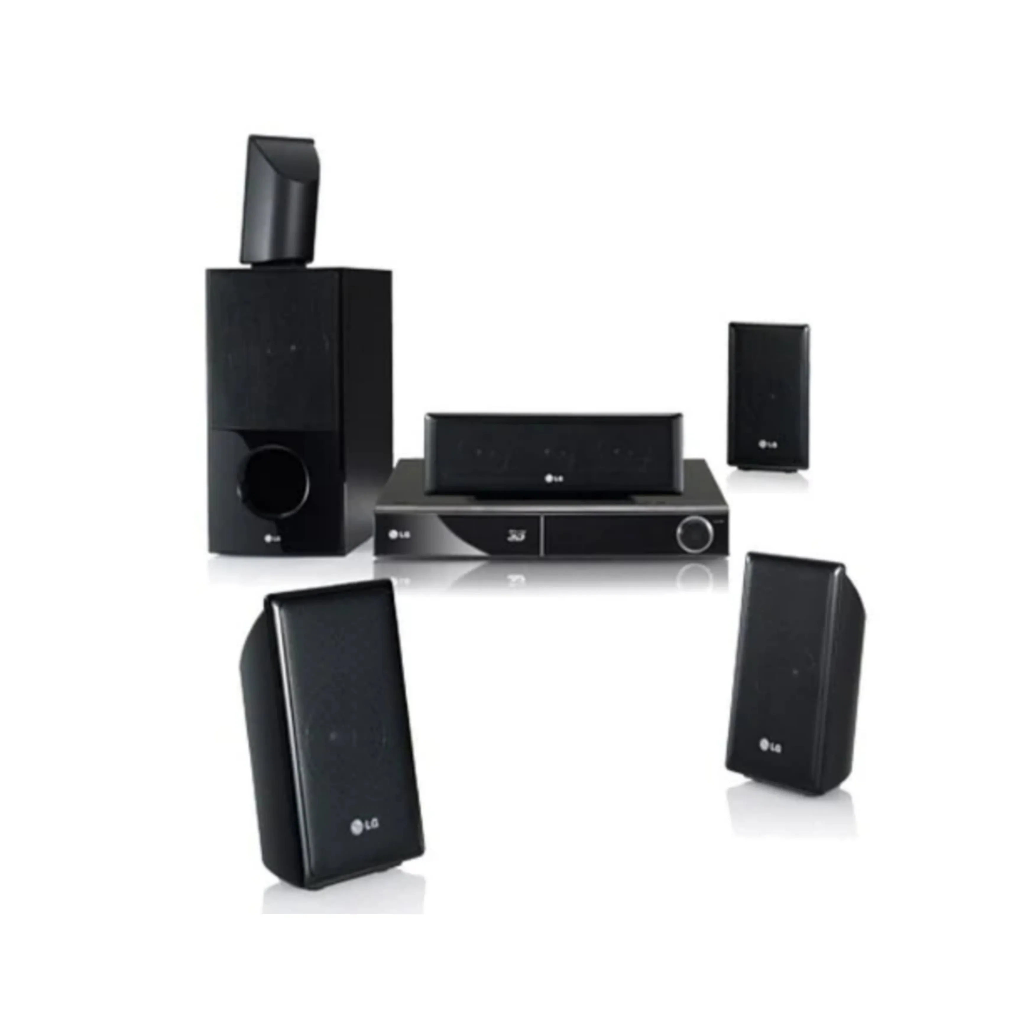 LG HX806SG 5.1Ch 850W 3D Blu-ray DVD Home Cinema System (USB, FM, Aux, Optical, HDMI Out) - Foreign Used