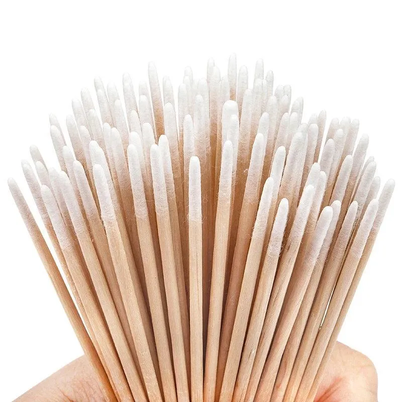 Makeup Cotton Swabs, Double-Headed, Premium Wood, Versatile, Portable, Available in 100/300 Packs, Ideal for Beauty and Cleaning