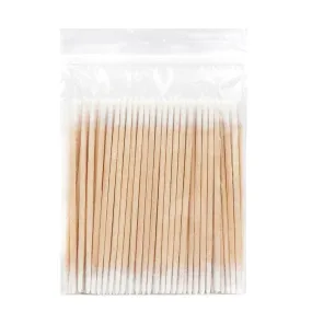Makeup Cotton Swabs, Double-Headed, Premium Wood, Versatile, Portable, Available in 100/300 Packs, Ideal for Beauty and Cleaning