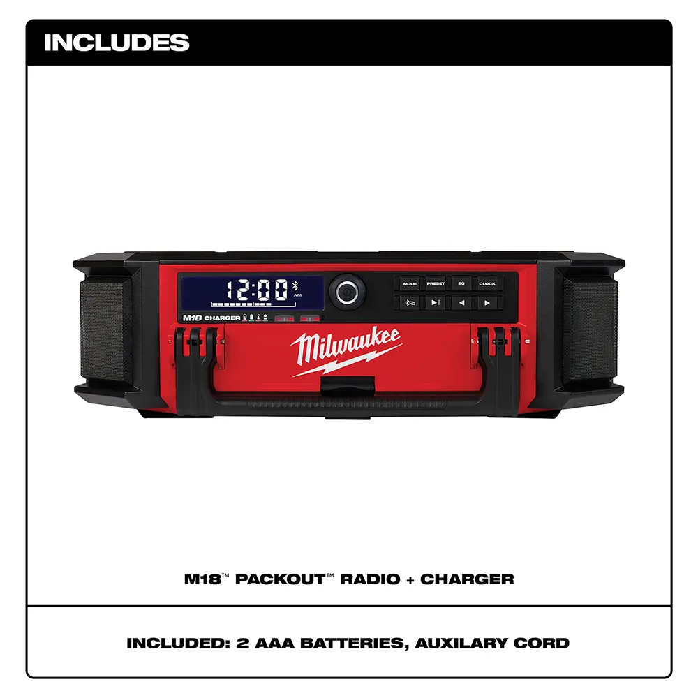 Milwaukee M18 Packout Radio and Charger