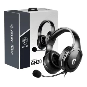 MSI IMMERSE GH20 Gaming Headset with Microphone - Black