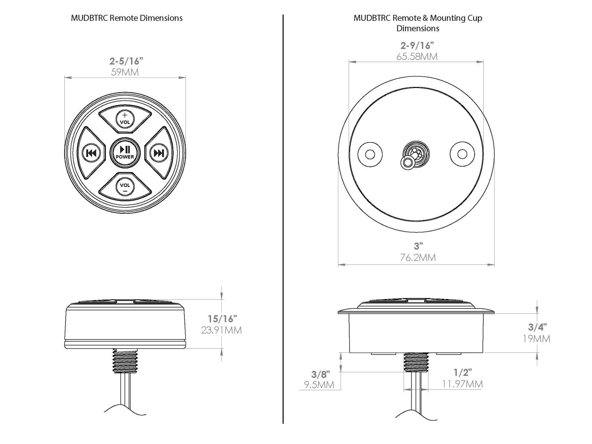 MTX UNIVERSAL BLUETOOTH RECEIVER / REMOTE