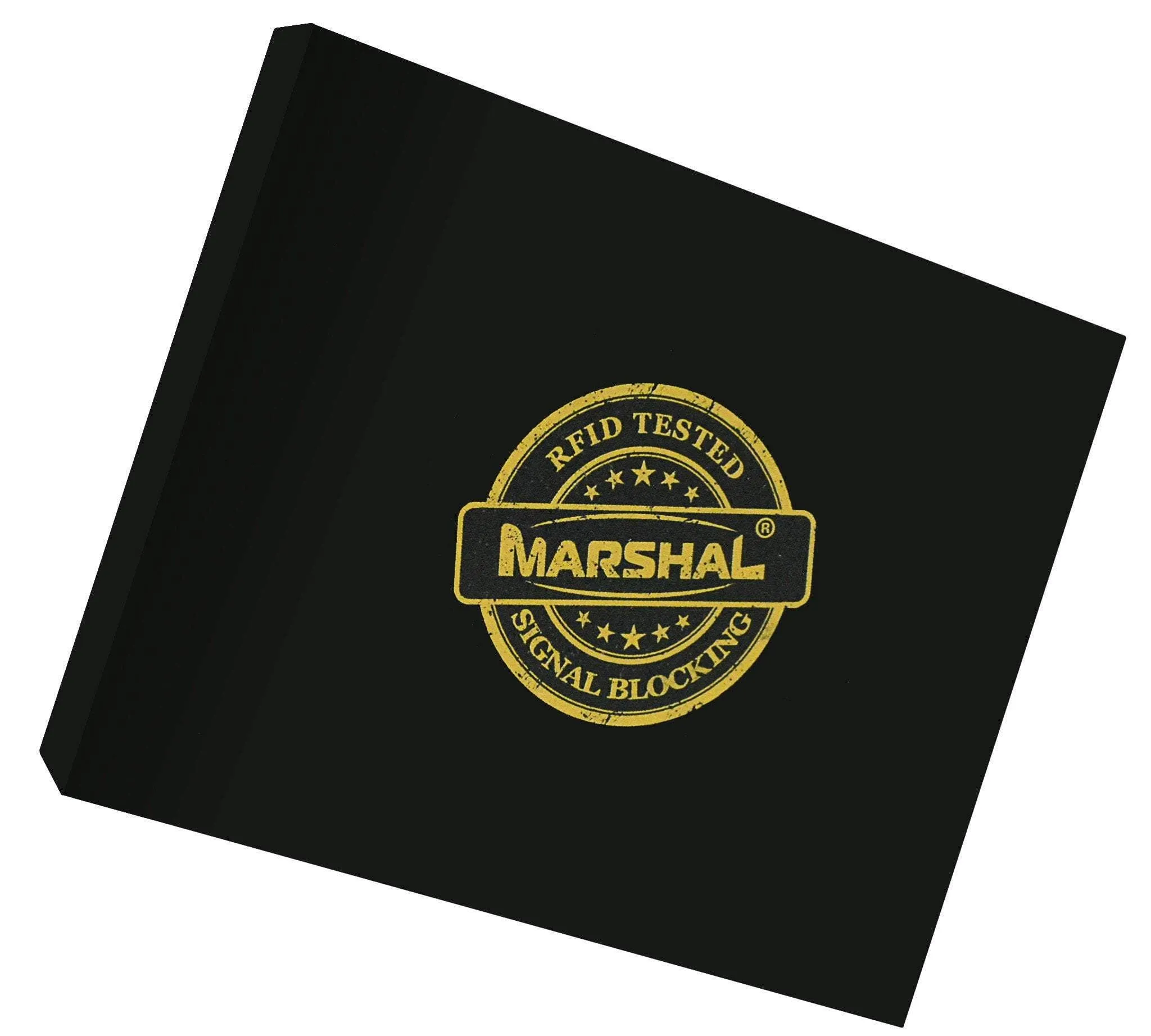 New RFID Blocking Men's Genuine Soft Lamb Leather Slim ID Card Holder Trifold Wallet RFID 55 BOX (C)