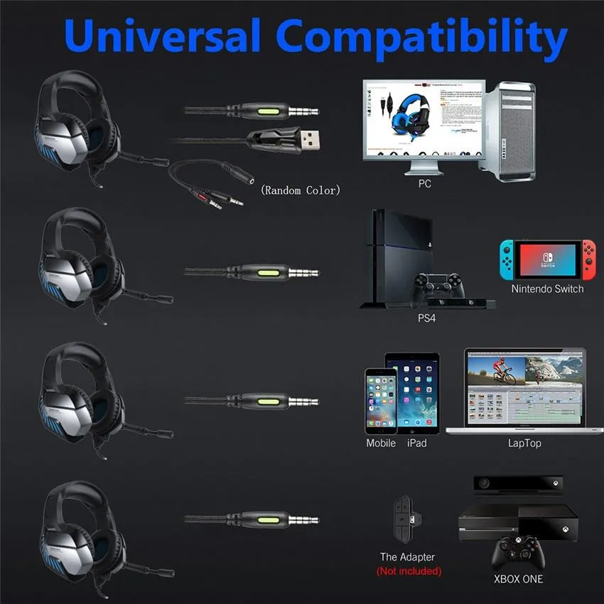 Ninja Dragon LED Gaming Stereo Headphone with Microphone