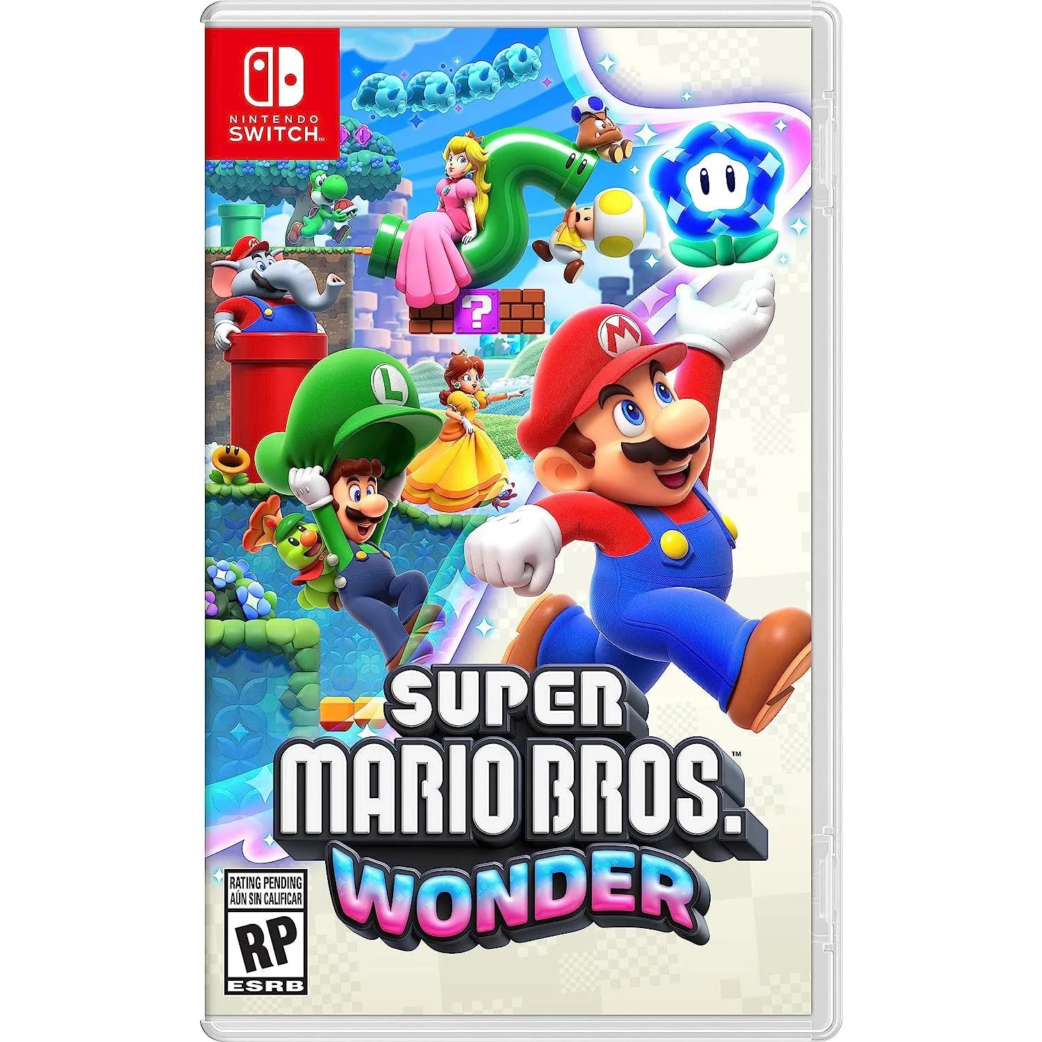 Nintendo Switch Oled White   Screen Protector   Mario Wonder   Gatz Reversible Bag