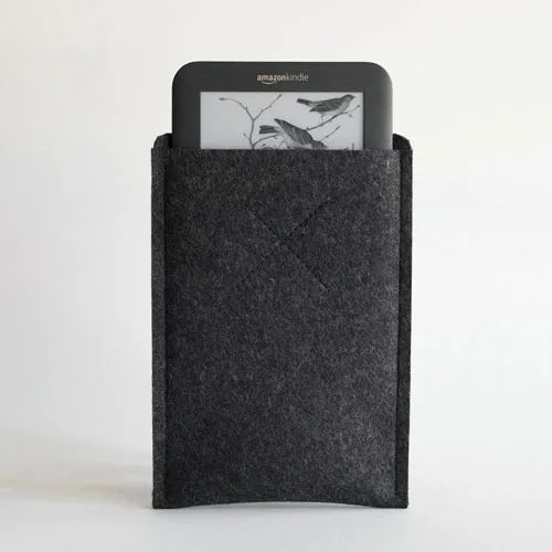 Old Calgary Organic Wool Felt Amazon Kindle Oxford Sleeve Case - Anthracite