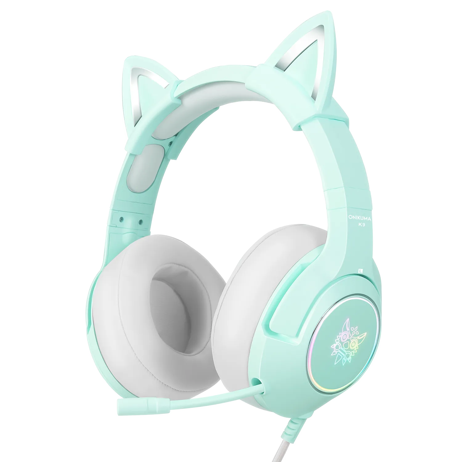 ONIKUMA K9 RGB Stereo Gaming Headset with Cat Ears for PS4, Xbox, PC and Switch