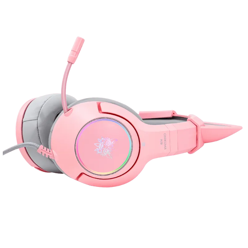 ONIKUMA K9 RGB Stereo Gaming Headset with Cat Ears for PS4, Xbox, PC and Switch
