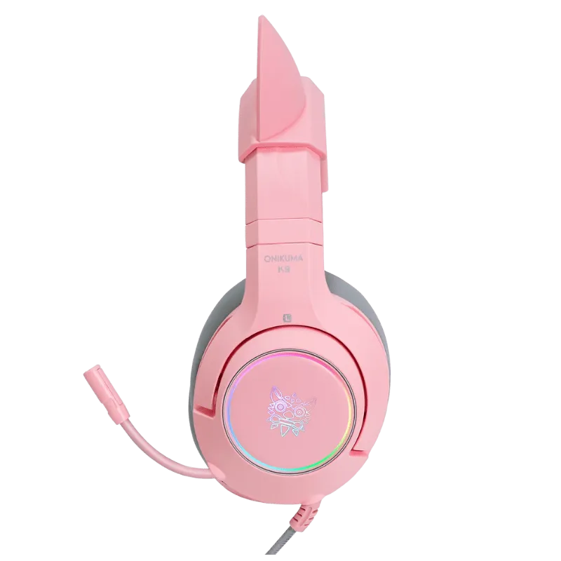 ONIKUMA K9 RGB Stereo Gaming Headset with Cat Ears for PS4, Xbox, PC and Switch