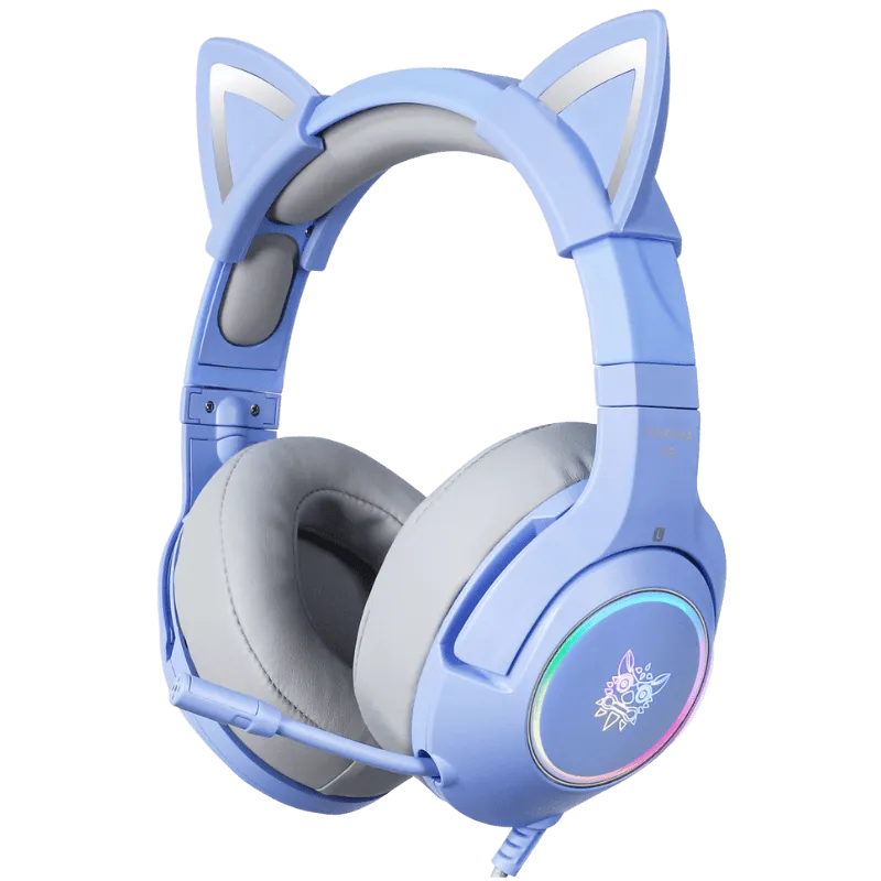ONIKUMA K9 RGB Stereo Gaming Headset with Cat Ears for PS4, Xbox, PC and Switch