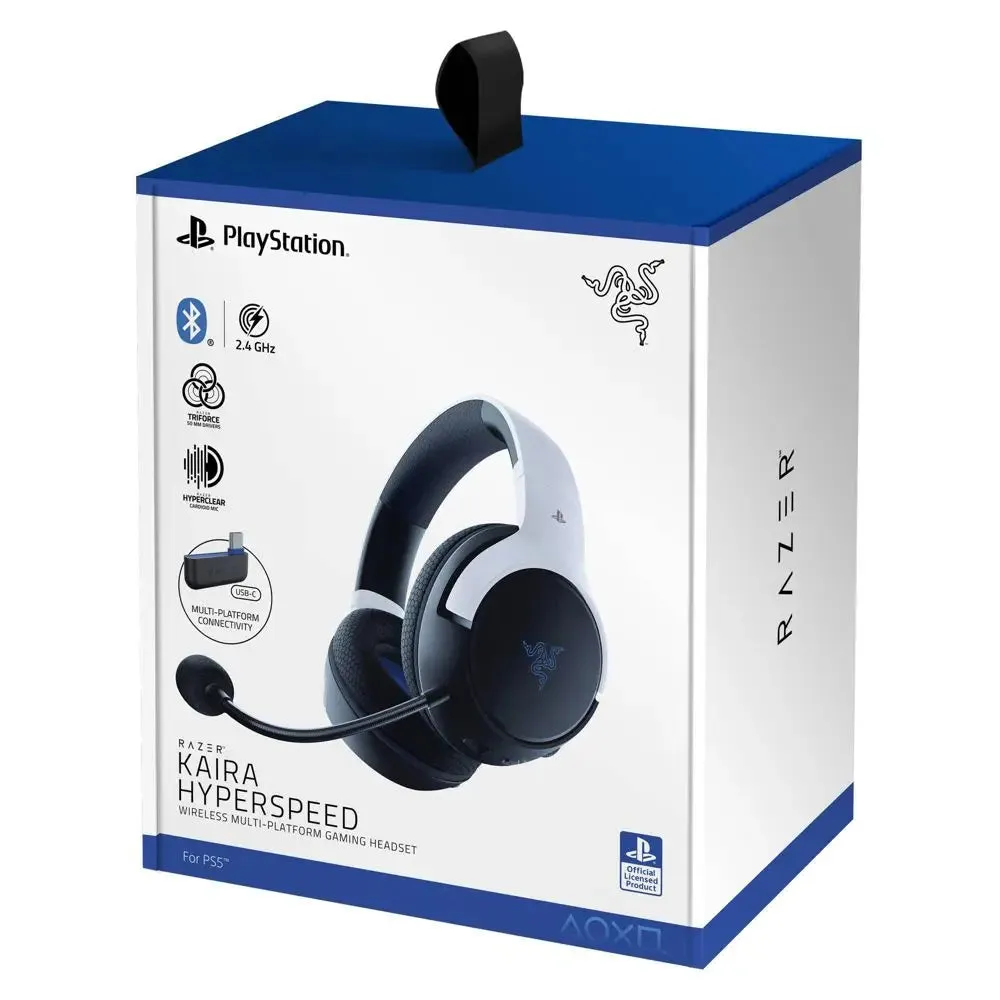 Open Box - Razer Kaira Wireless Gaming Headset for PlayStation 5 - White