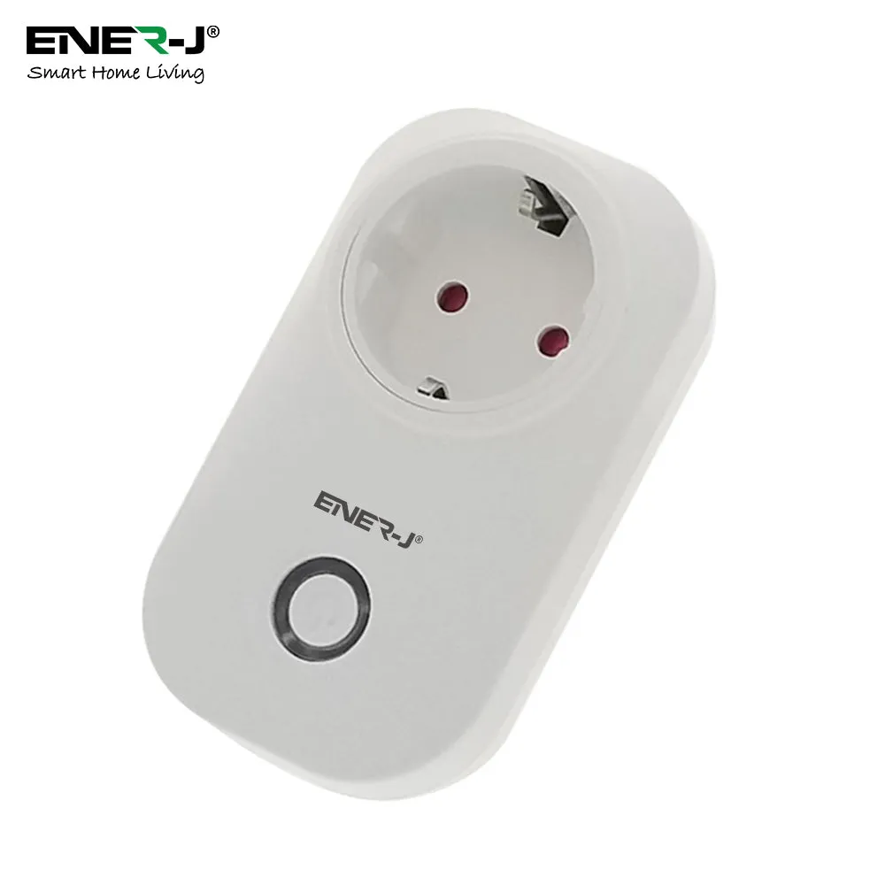 Pack of 3 Wi-Fi Smart Plug EU Outlet with Energy Monitoring, Works with Amazon Alexa, Google Home, Wireless Smart Socket Remote Control Timer Plug Switch, No Hub Required. Max Load 1600W