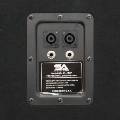Pair of Dual 15" PA DJ Speakers, Pair of Powered 18" Subs, and Cables
