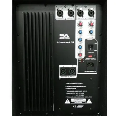 Pair of Dual 15" PA Speakers, Pair of Powered 18" Subs, and Cables