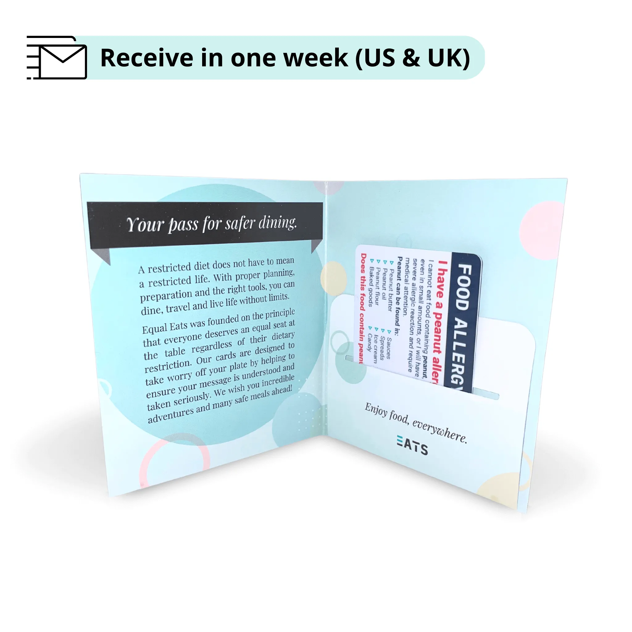 Pescatarian Card in English (Printable)