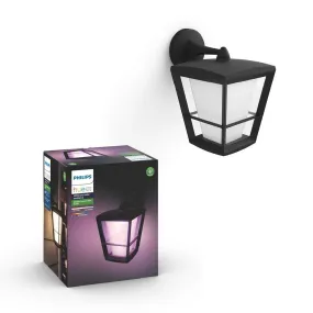 Philips Hue Econic White and Colour Ambiance Led Smart Garden Wall Light [Down Lantern], Works with Alexa, Google Assistant and Apple Homekit