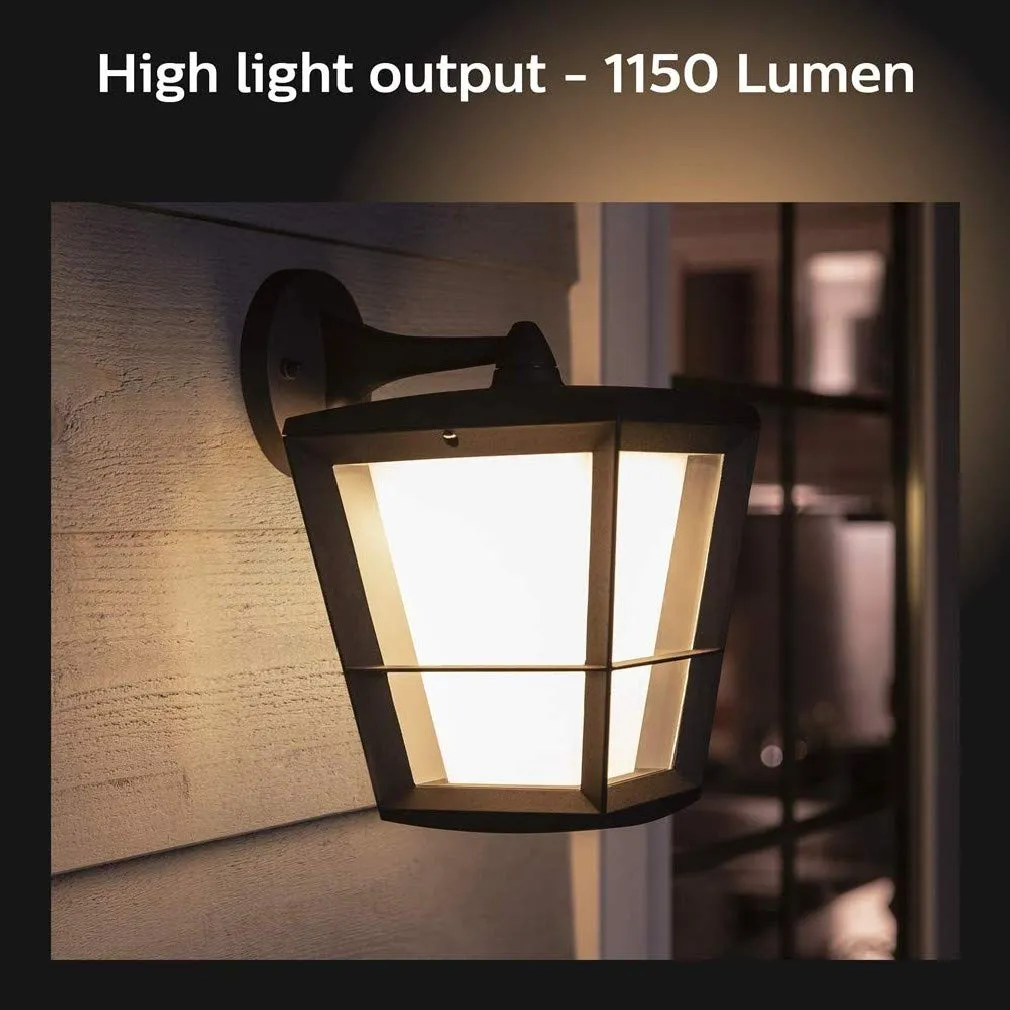 Philips Hue Econic White and Colour Ambiance Led Smart Garden Wall Light [Down Lantern], Works with Alexa, Google Assistant and Apple Homekit