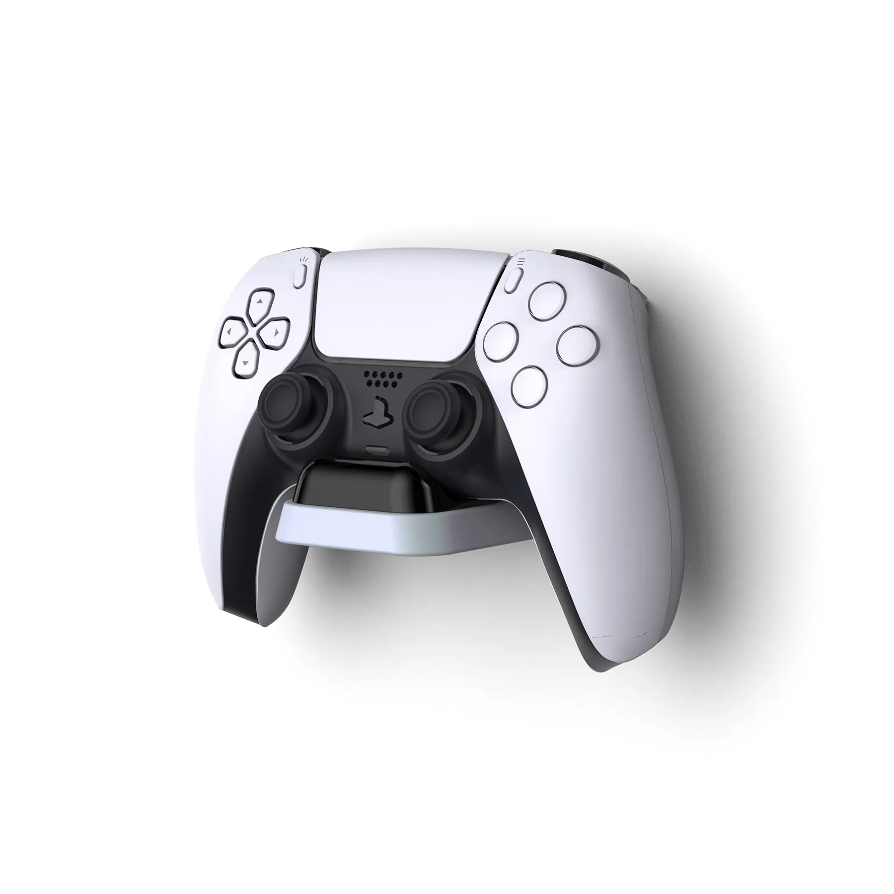 PlayVital Universal Game Controller Wall Mount for ps5 & Headset, Wall Stand for Xbox Series Controller, Wall Holder for Nintendo Switch Pro Controller, Dedicated Console Hanger Mode for ps5 - Black & White - PFPJ069