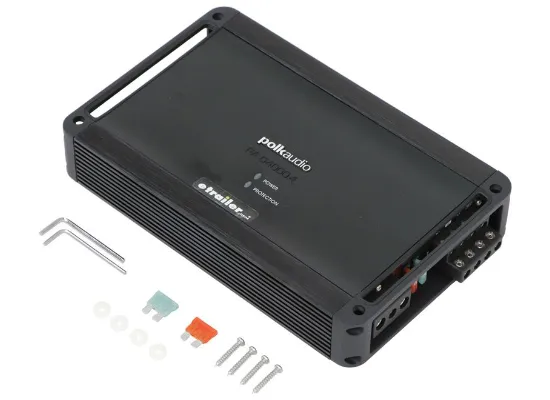 Polk Marine Amplifier w- Crossover Filters - 4 Channel - 12 Volts - 400 Watts-PAD4000.4