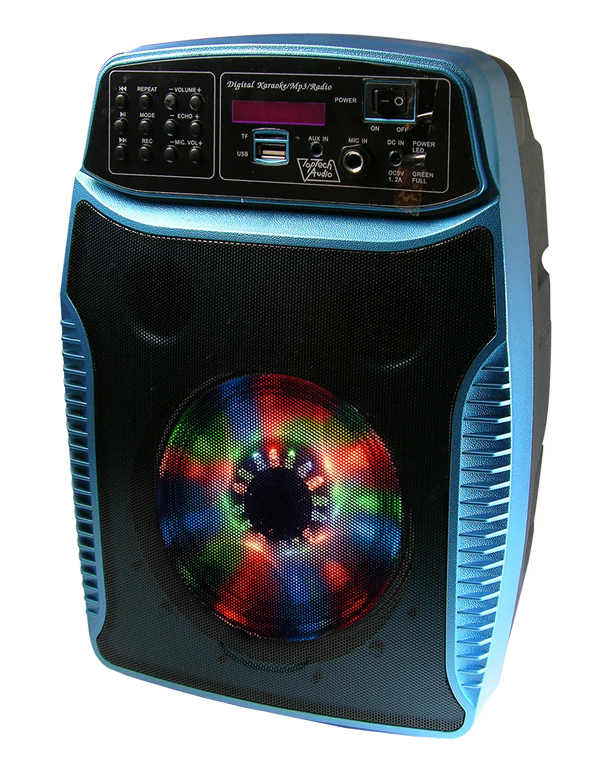Portable 1000 Watts Peak Power 6.5” Speaker with LED Lights and Remote Control