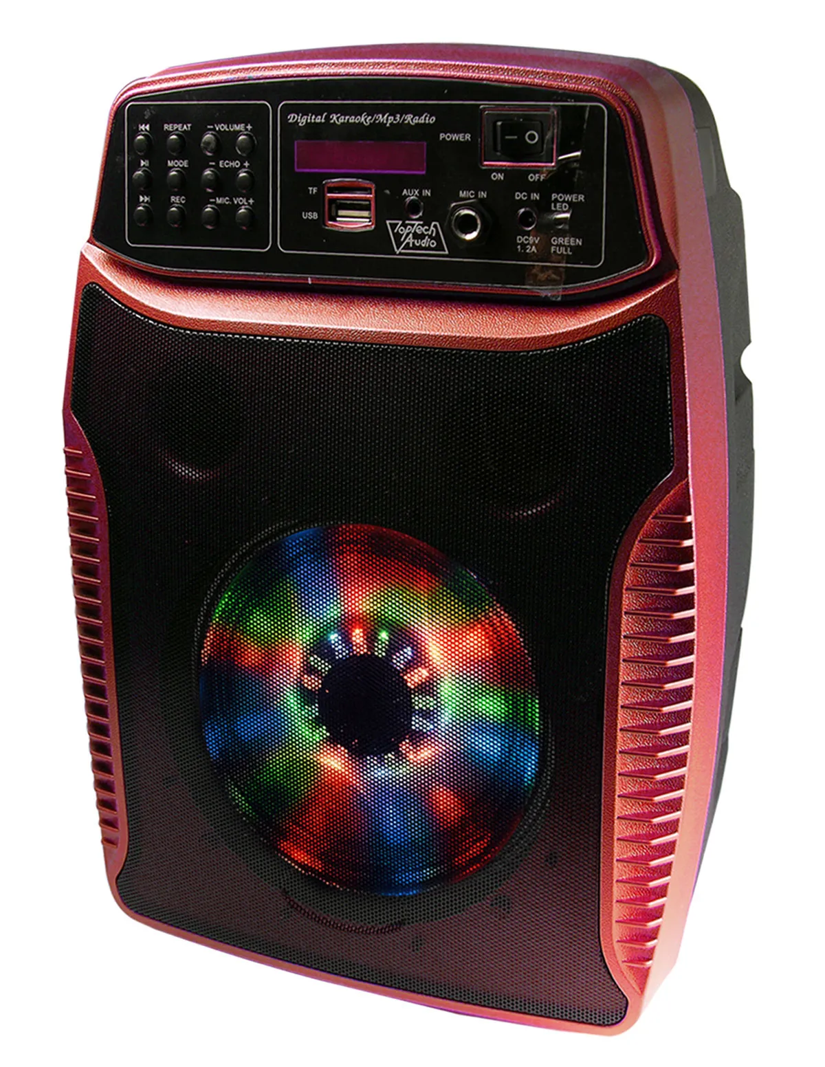 Portable 1000 Watts Peak Power 6.5” Speaker with LED Lights and Remote Control