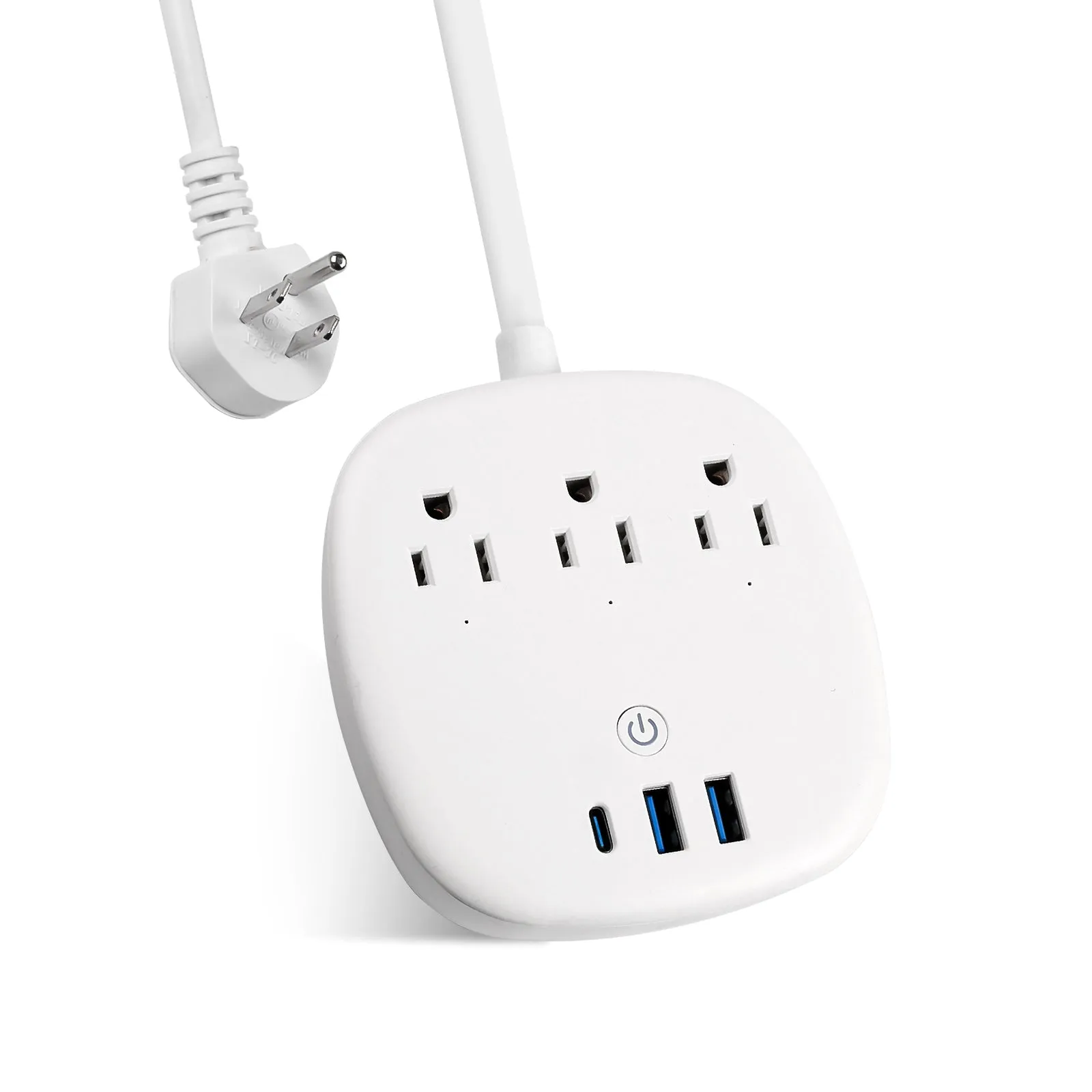 Power Strip with 3 Outlet & 3 USB - 6 FT Cord with Low Profile Flat Plug BN-LINK