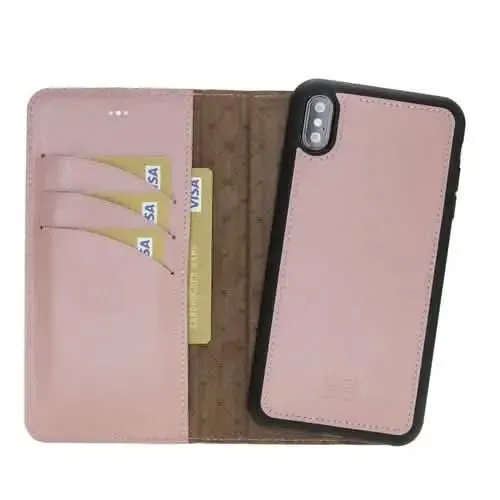 Premium Detachable Leather Wallet Case for Apple iPhone X Series by Bouletta