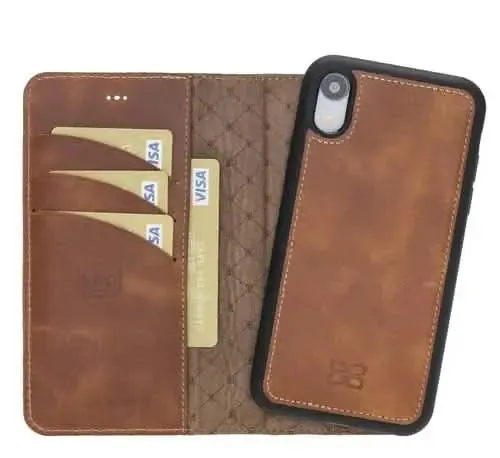 Premium Detachable Leather Wallet Case for Apple iPhone X Series by Bouletta