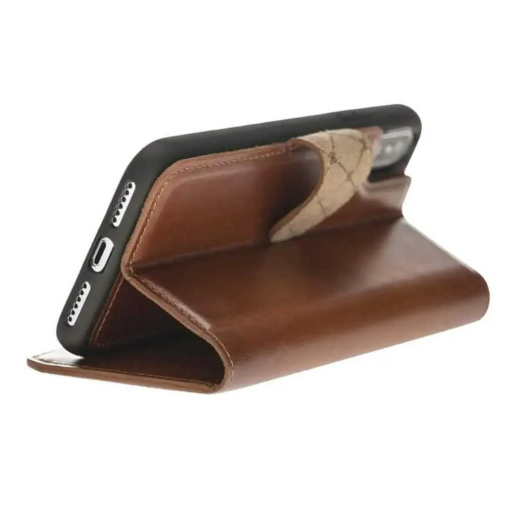 Premium Detachable Leather Wallet Case for Apple iPhone X Series by Bouletta