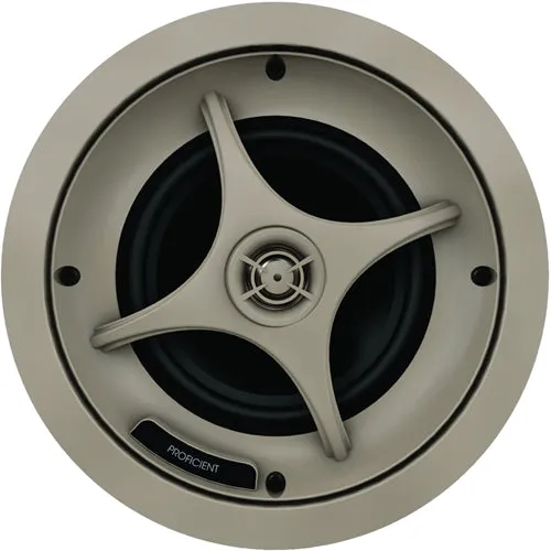 Proficient Audio C635 Protege Ceiling Speakers with 6.5" Aluminum Woofers and 1" Titanium Tweeters, Pair