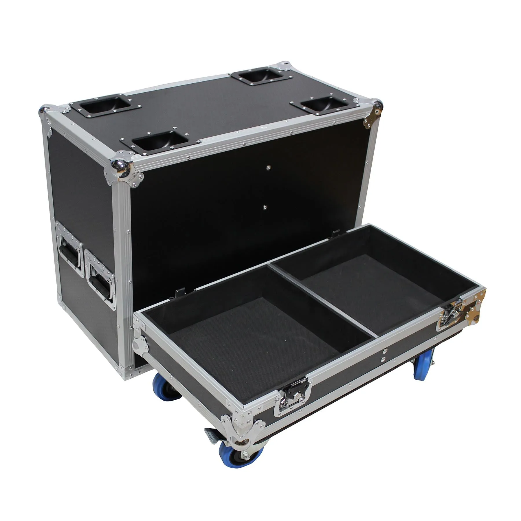 ProX X-RCF-NX45AX2W Dual ATA Style Speaker Flight Case For 2 RCF NX45A Loudspeakers | Also Fits In This Case XS-2X281716