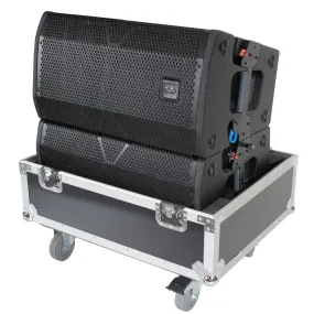 ProX XS-282620LASPW Universal Line Array Speaker Flight Case W/Wheels for 2 Speakers Interior 28x26x20 inch
