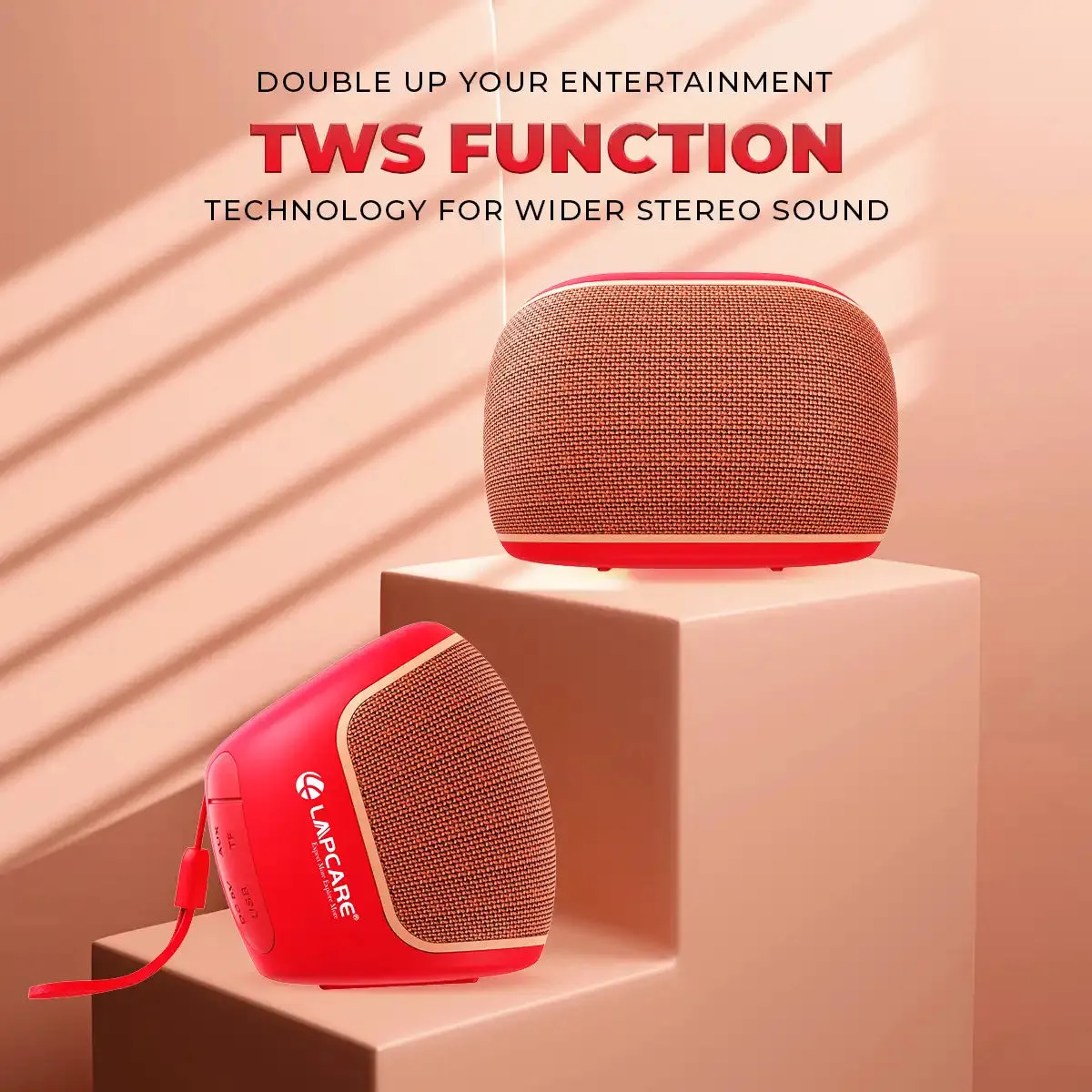 Pulse Wireless Bluetooth Speaker Red (LBS-333)
