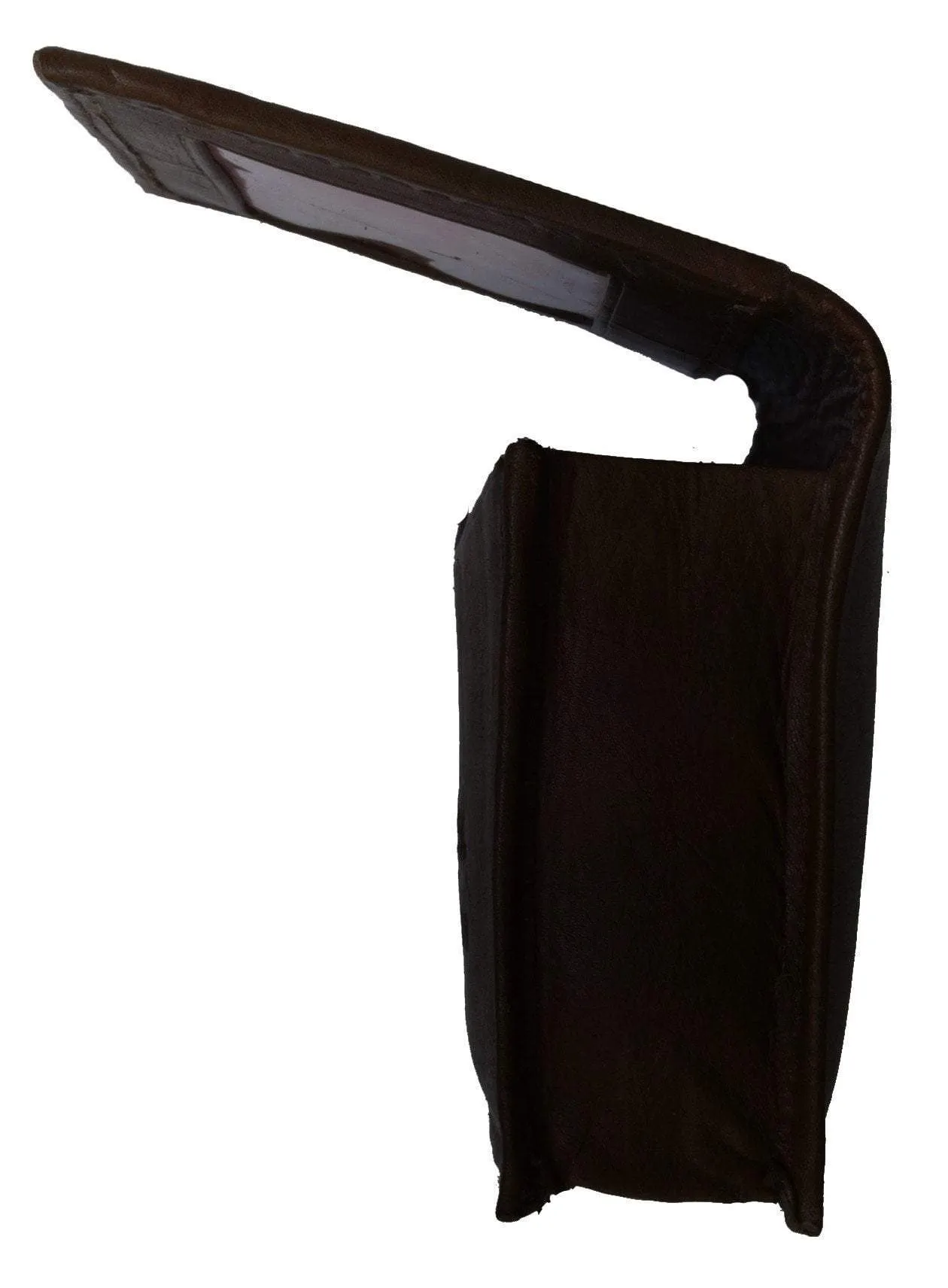 RFID Blocking Genuine Lamb Leather Business Card Holder Expandable Wallet Money Card Case Mens RFID 70 LAMB (C)