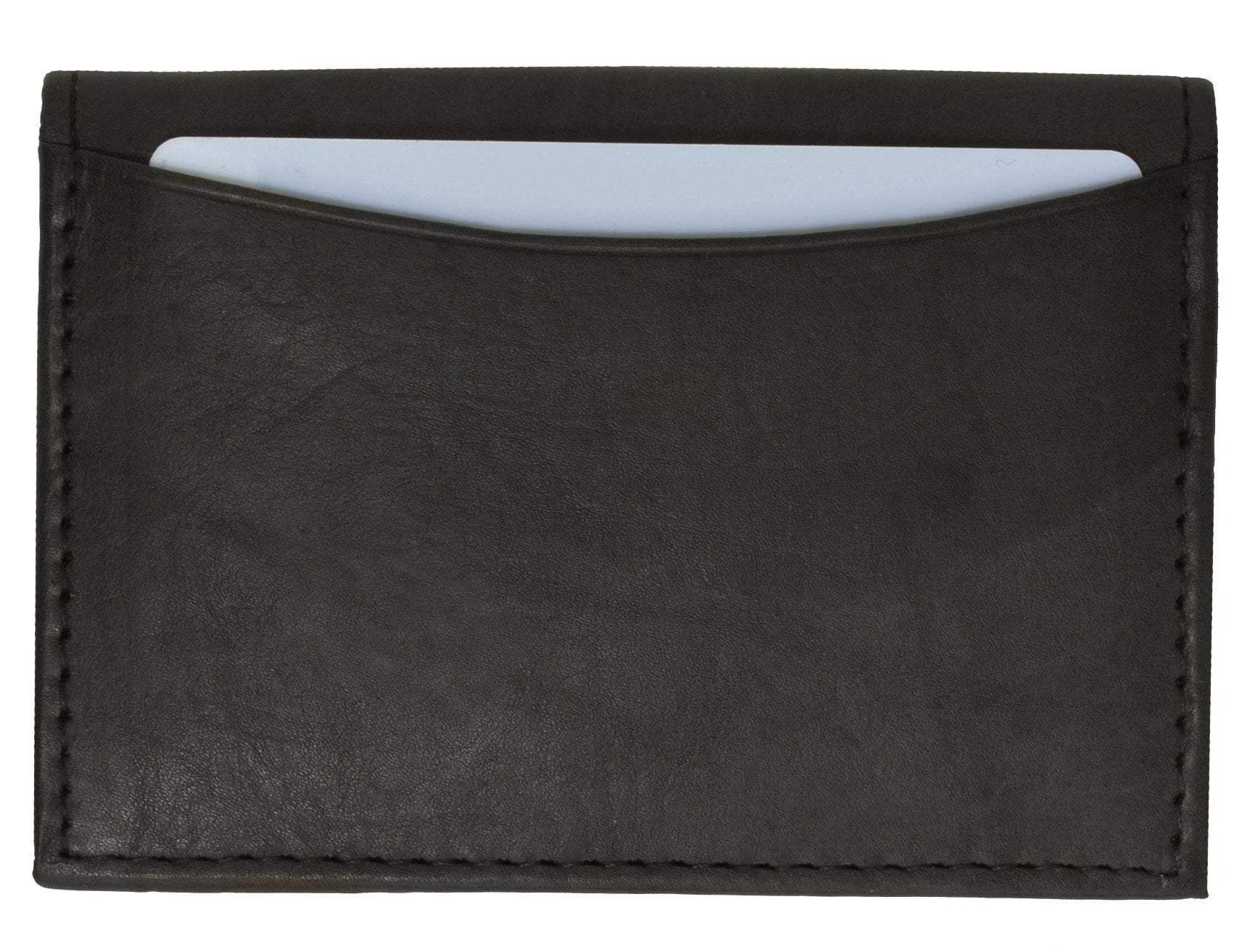 RFID Blocking Genuine Lamb Leather Business Card Holder Expandable Wallet Money Card Case Mens RFID 70 LAMB (C)