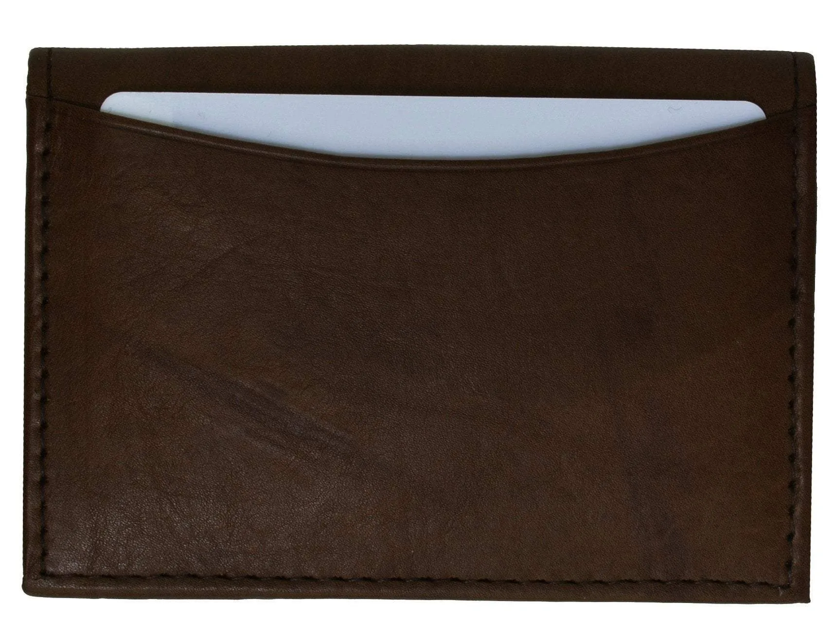 RFID Blocking Genuine Lamb Leather Business Card Holder Expandable Wallet Money Card Case Mens RFID 70 LAMB (C)