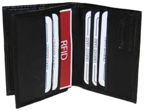 RFID Security Block Safe Leather Credit Card ID Business Card Center Flap Wallet RFID 74 (C)