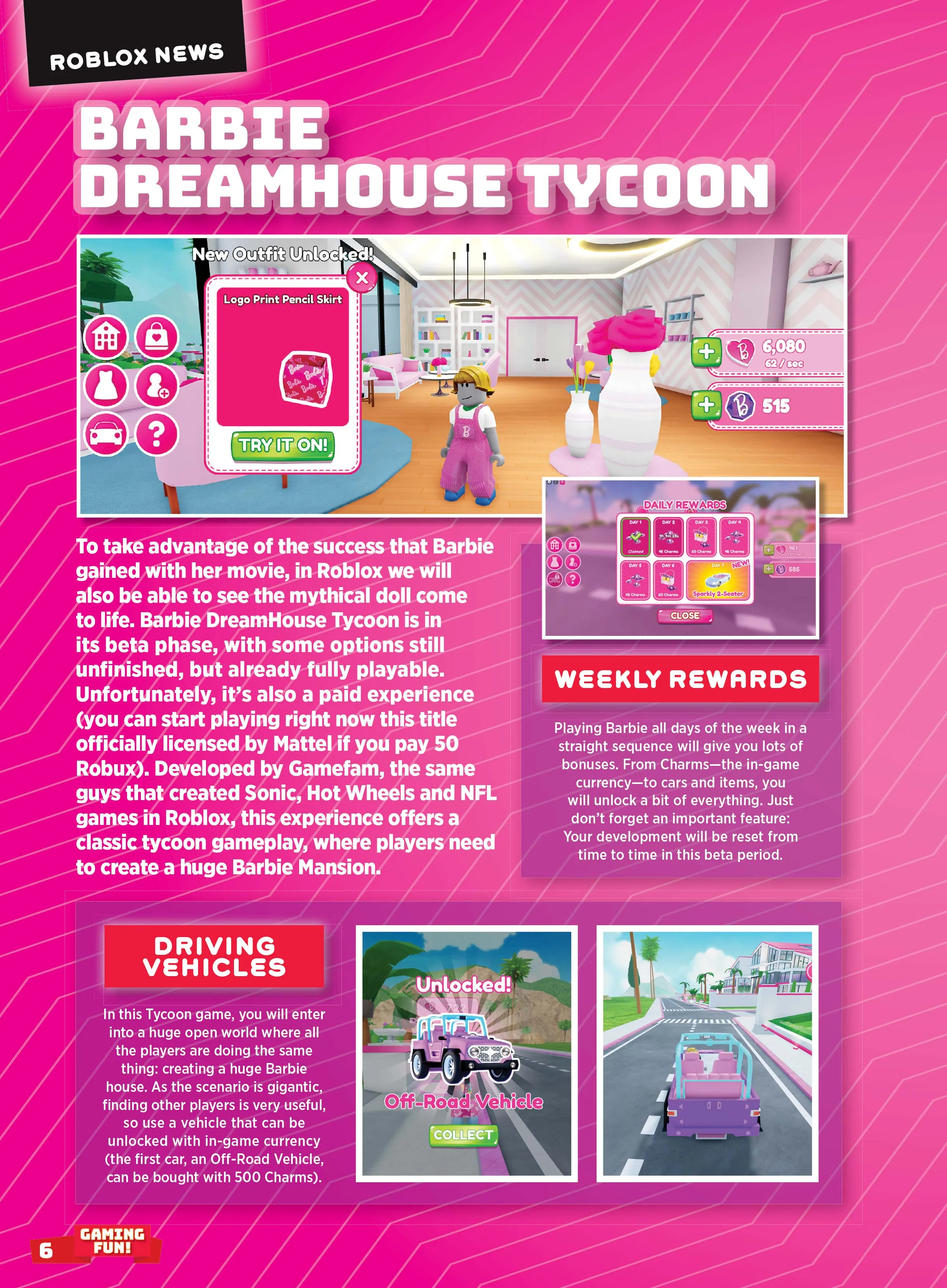 Roblox - Ultimate Guide: 50  Pages Of Tips, Tricks & Secrets, Expert Hints, Posters, News, Playstation, Meta Quest, Virtual Reality Gaming, Barbie Dreamhouse Tycoon, Miraculous RP: Ladybug & Cat Noir!