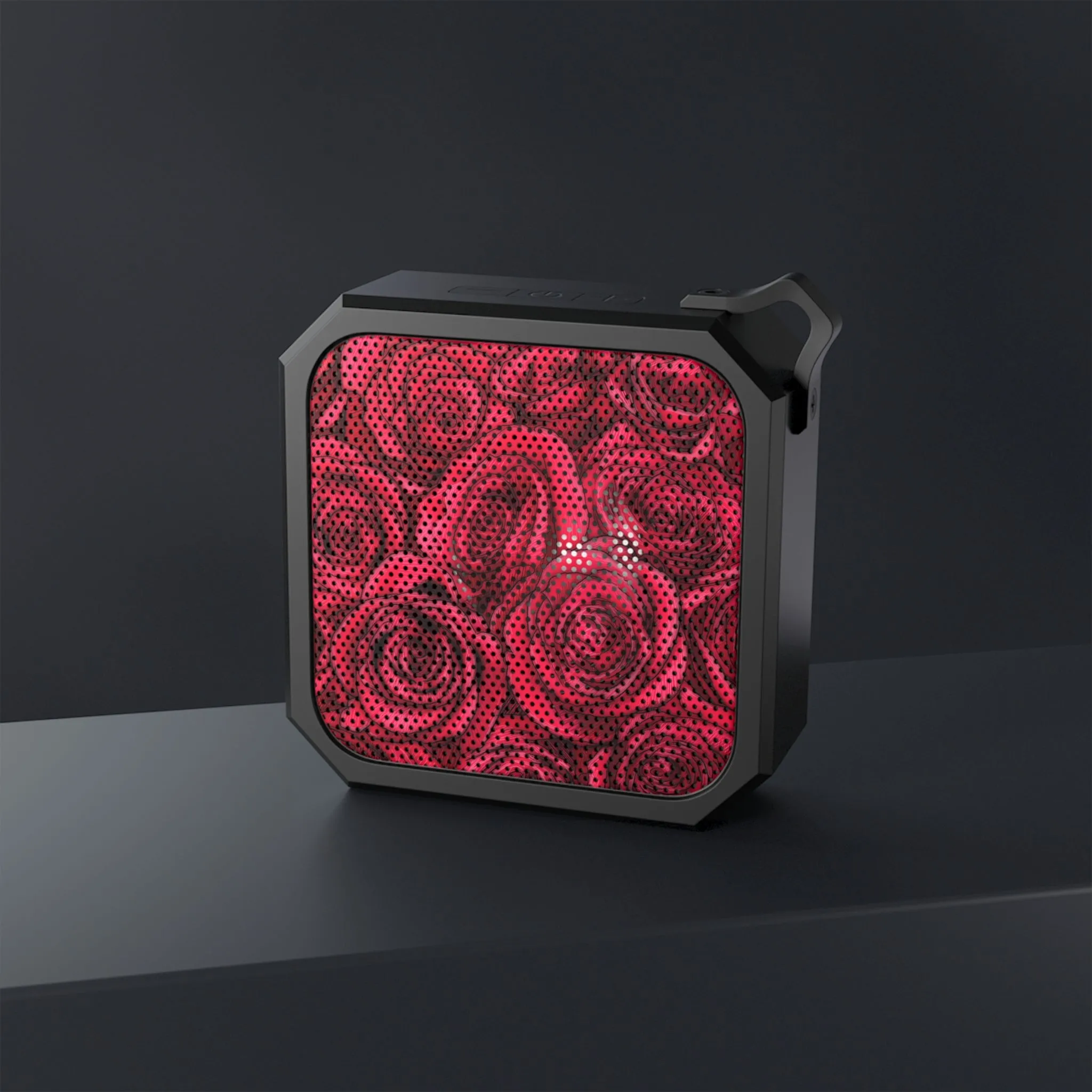 Rose Shower Speaker Flower Botanical Aesthetic Blackwater Outdoor Bluetooth Speaker